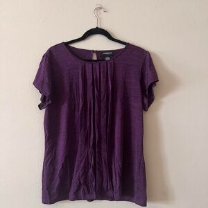 liz claiborne pleated blouse